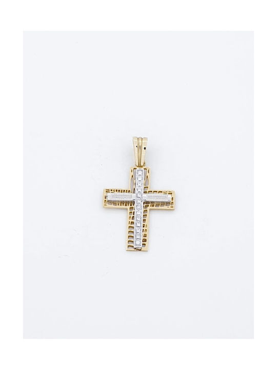 Kirkikosmima Damen Gold Kreuz 14K