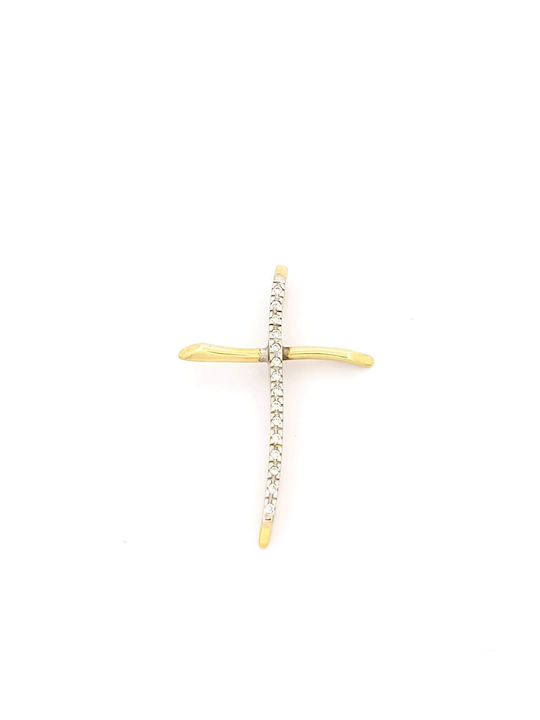 Kirkikosmima Damen Gold Kreuz 14K