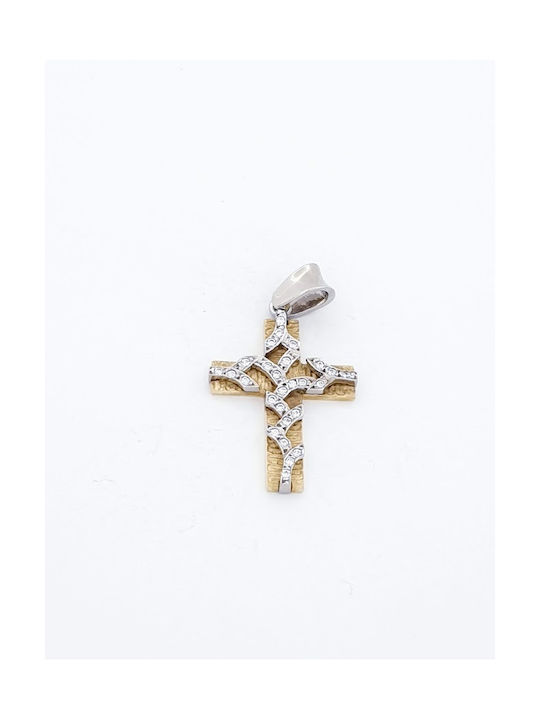 Kirkikosmima Damen Gold Kreuz 14K