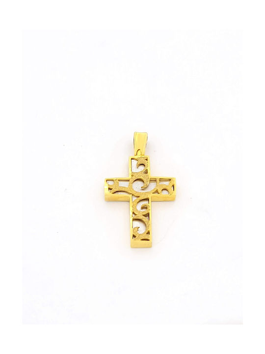 Kirkikosmima Damen Gold Kreuz 14K