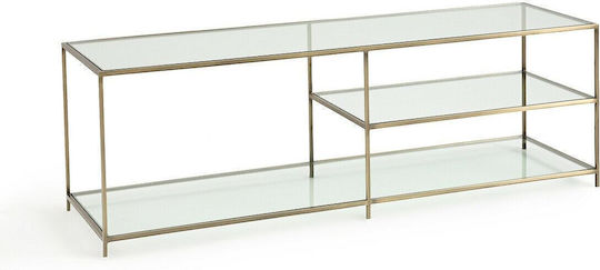 TV-Ständer Bodenstehend Gold 140x40x45cm TV-Ständer Bodenstehend Gold 140x40x45cm