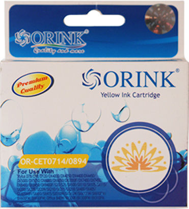 Orink T0714/t0894 Συμβατό Μελάνι Εκτυπωτή InkJet Epson 8ml Κίτρινο