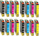 T1281 T1282 T1283 T1284 Compatible Inkjet Printer Ink Package Epson 15ml Multiple (Color) 16pcs