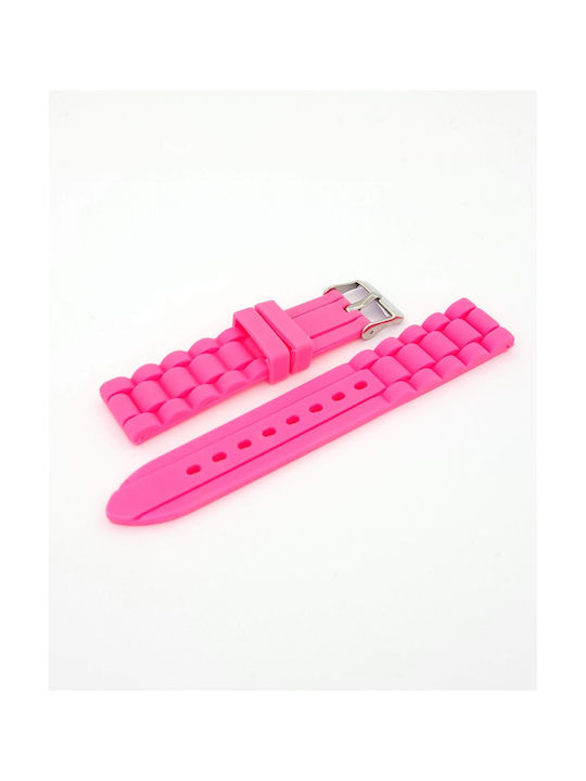 Rubber Strap Pink 18mm