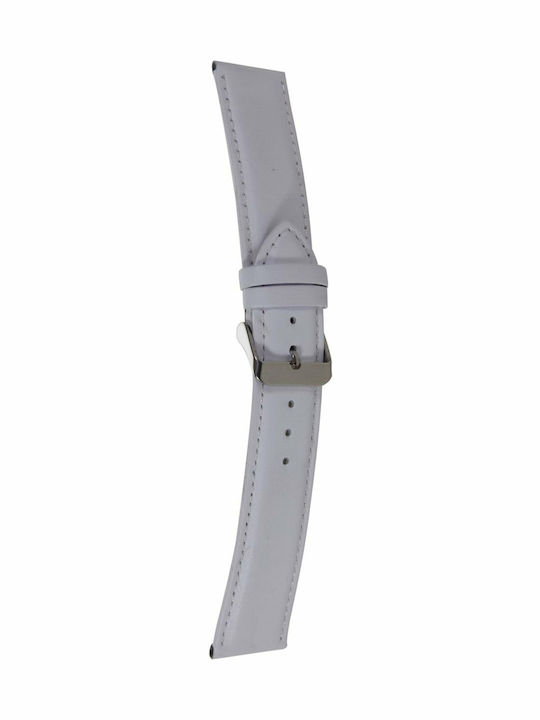 Mertzios.gr Leather Strap Gray 22mm