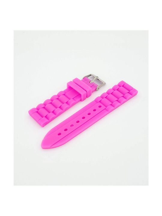 Rubber Strap Pink 22mm