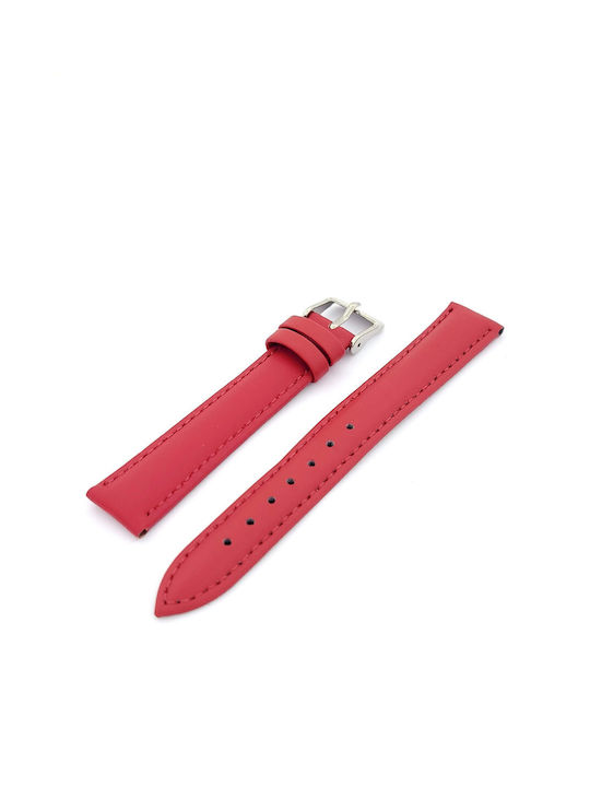 Leather Strap Red 16mm