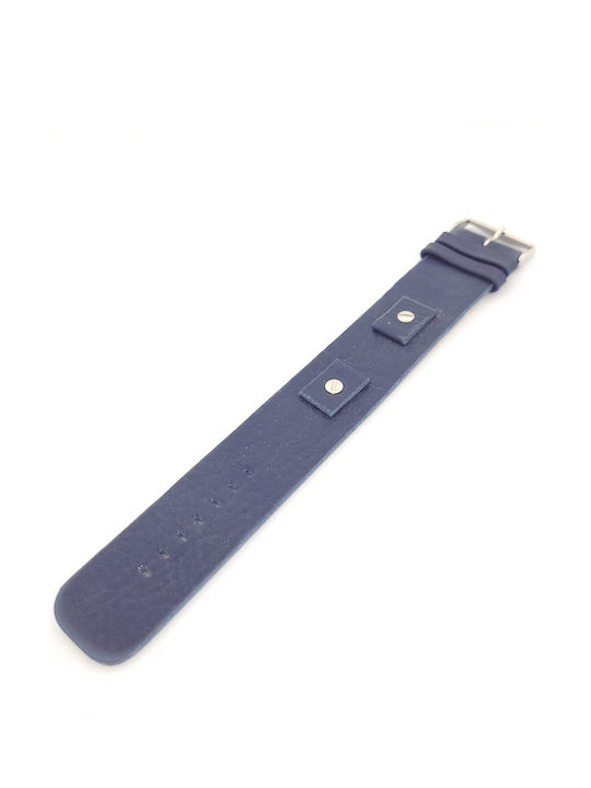 Leather Strap Blue 30mm