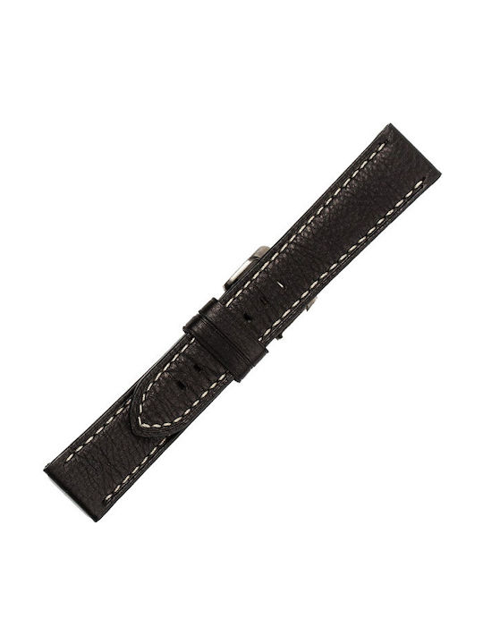 Leather Strap Black 24mm