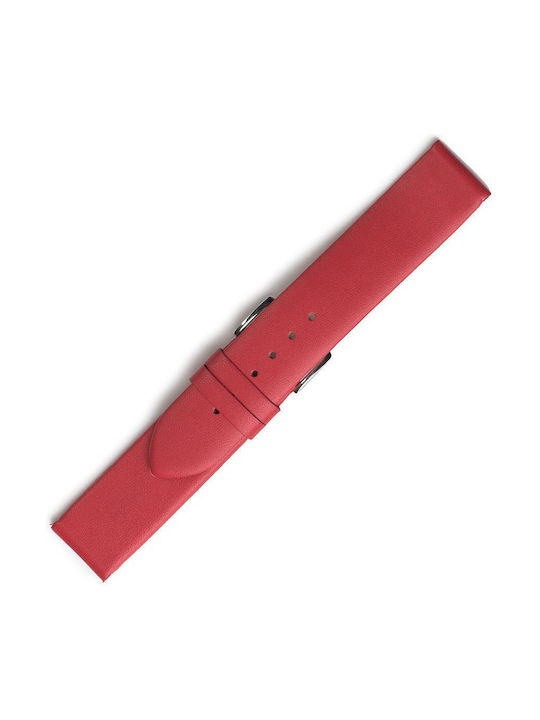 Leather Strap Red 12mm