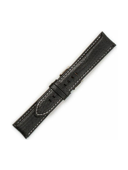 Leather Strap Black 24mm