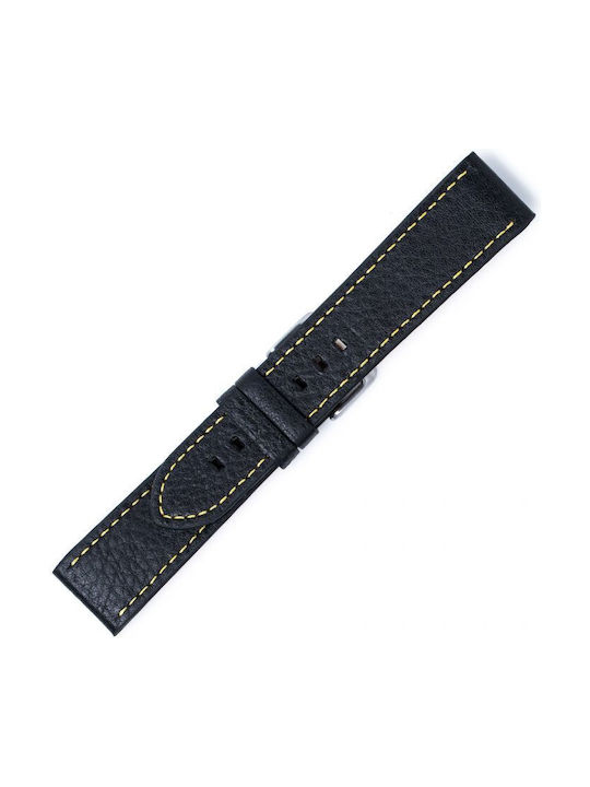 Leather Strap Black 22mm