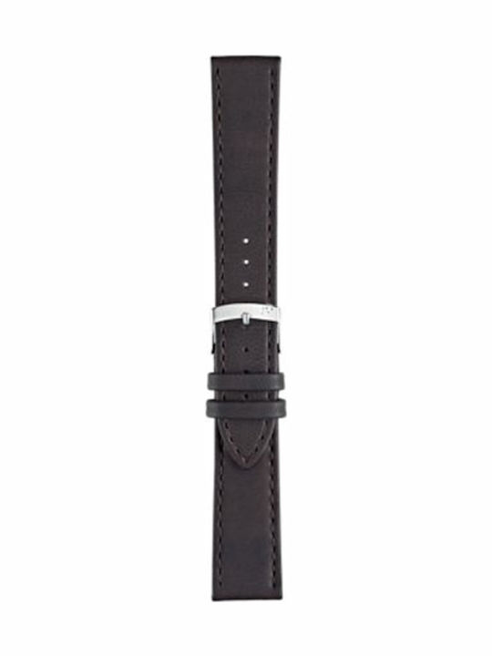 Morellato Abete Δερμάτινο Λουράκι Καφέ 20mm