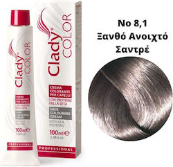 Clady Цвят Боя За Коса № 8,1 Светло Русо Сандре...