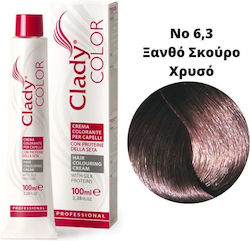 Clady Цвят Боя За Коса № 6,3 Тъмно Русо Златист...