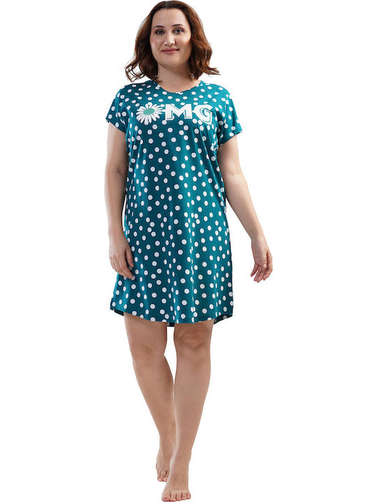 Vienetta Secret Summer Women's Nightdress Green...