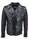 Δερμάτινα 100 Men's Winter Leather Jacket Black