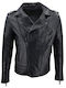 Leather Jacket Biker Black