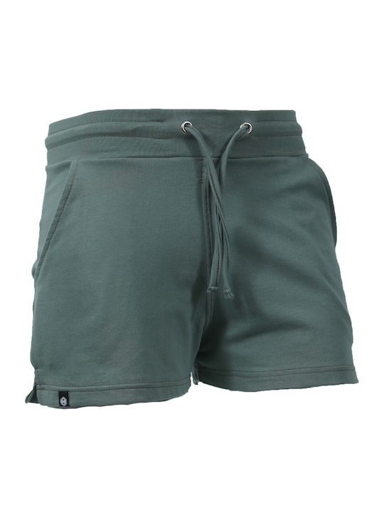 Sportliche Herren-Shorts Slim Fit Olivgrün