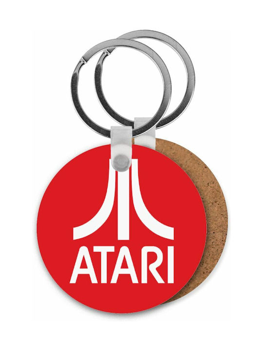 Keychain Atari Lemn