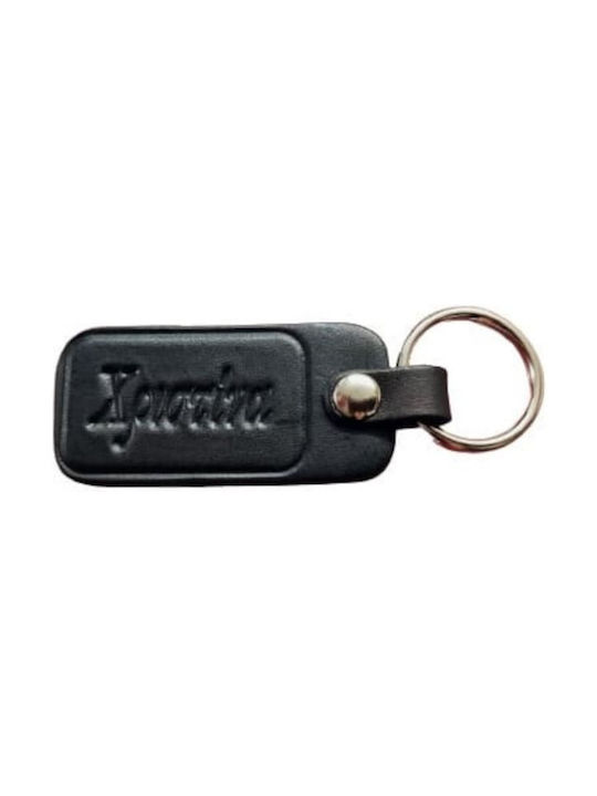 Keychain Piele Negru