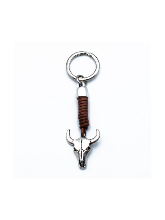 Handmade Keychain Metallic Brown