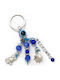 Kostibas Fashion Kostibas Metallic Blue Keychain