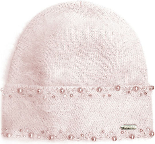 Beanie Frauen Beanie Gestrickt in Rosa Farbe