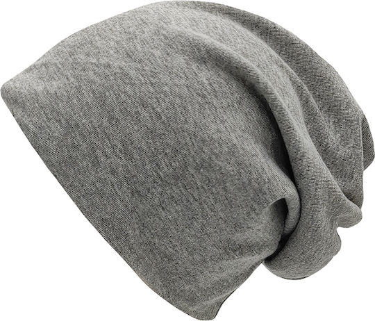 Beanie Unisex Σκούφος Πλεκτός σε Γκρι χρώμα