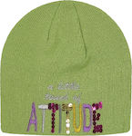 Brims and Trims Knitted Beanie Cap Green