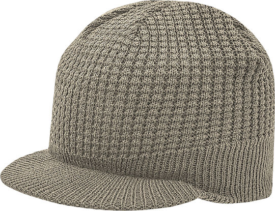 Knitted Beanie Cap Beige