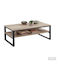Rectangular Central Wooden Coffee Table Brown M80xW50xH50cm