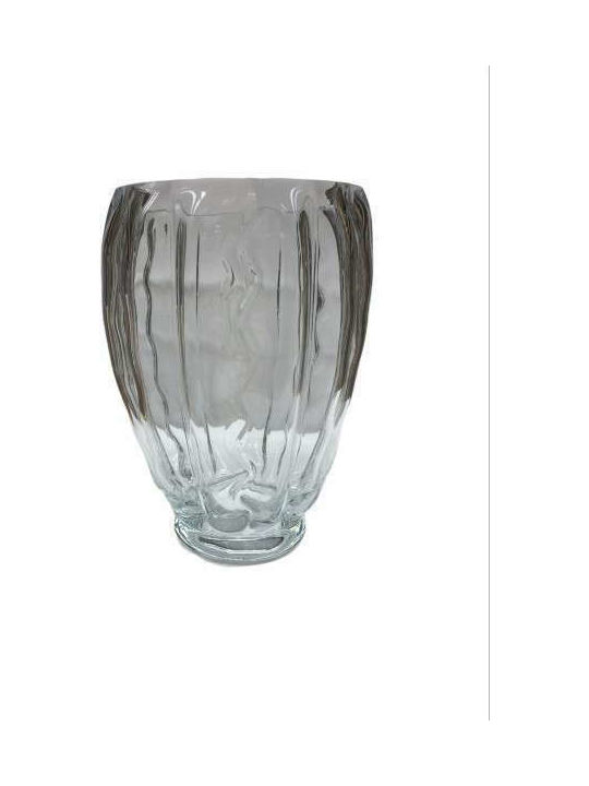 Βază decorativă Glass Laura Ashley Gray 20x20x32cm 1buc