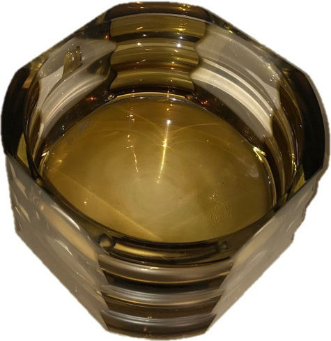 Morava Vase Glas Braun Abmessung 16xY9cm