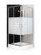 Inter Ceramic Cabinet Duș cu Glisare Ușă 80x80x180cm