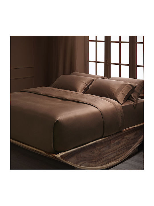 Hauz Σεντόνι King Size 280x290εκ. Cinnamon