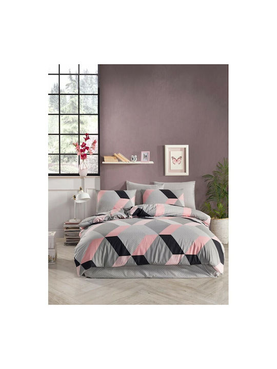 Mardim Чаршаф King Size с Ластик 180x200+30см. Сив
