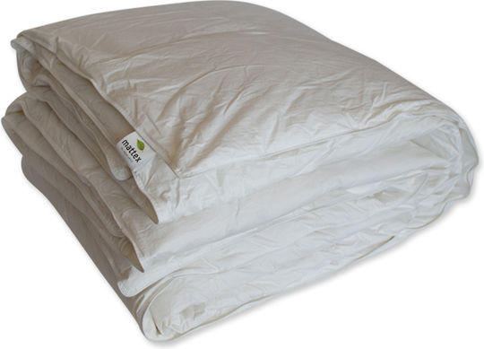 Mattex Πάπλωμα Υπέρδιπλο Πουπουλένιο 220x240εκ. Λευκό 12 togs