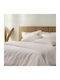 Hauz Set Duvet Cover 230x250cm Super King with 2 Pillowcases Limited Edition Ivory