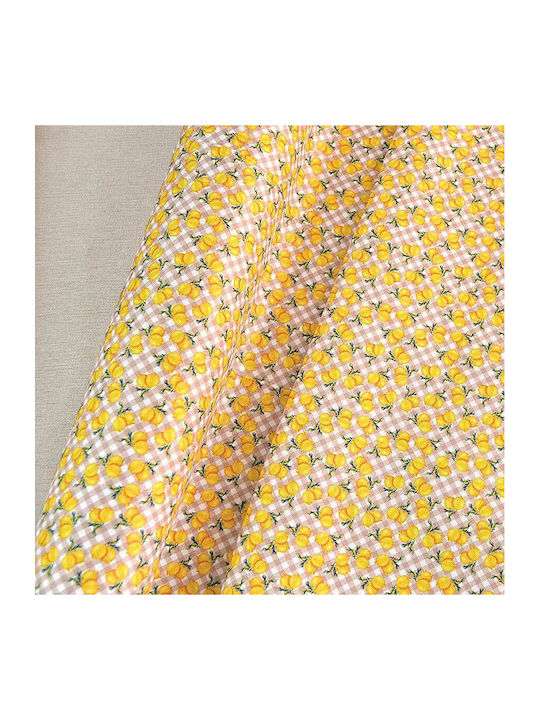 Decorative Fabric 42x500cm Yellow