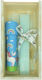 Easter Candle Flat Handmade Blue