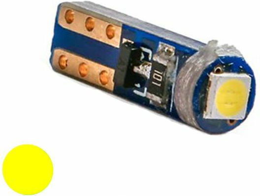 Lamps Car Dc 1 Smd3030 Can Bus T5 Canbus LED Yellow 12V 1pcs