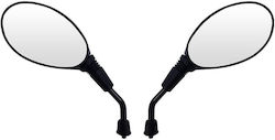 Motorcycle Mirrors Black 2pcs