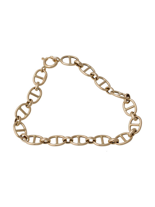 Goldene Kette Nacken 14K