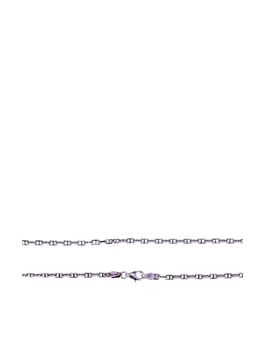 Gatsa Silver Chain Neck Length 50cm