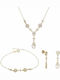Set with Necklace , Earrings & Bracelet from Gold 9K