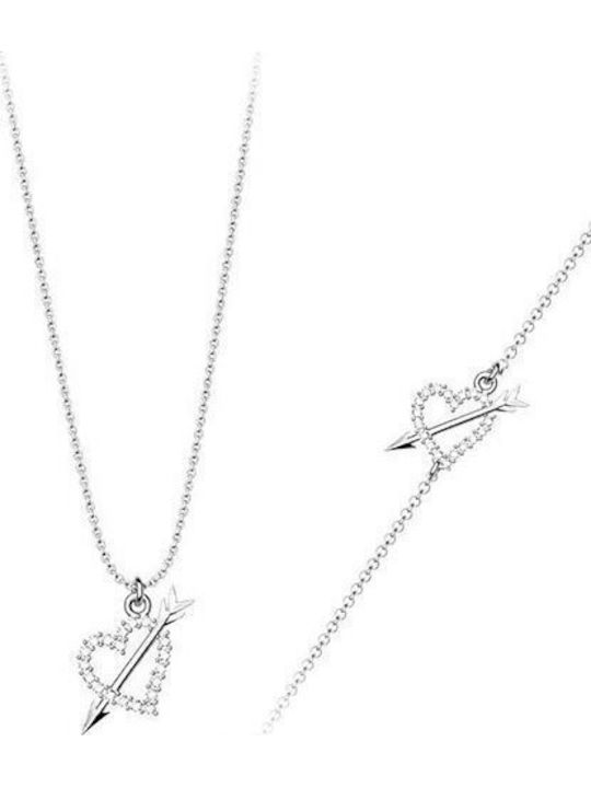 Exis Jewellery Set mit Halskette & Armband aus ...