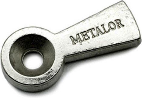 Metalor Γάντζος Πόρτας Ασημί