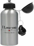 I Love You Thisssss Much Kids Water Bottle Aluminium Silver 500ml