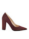 Shoes Велурени Токчета Бордо